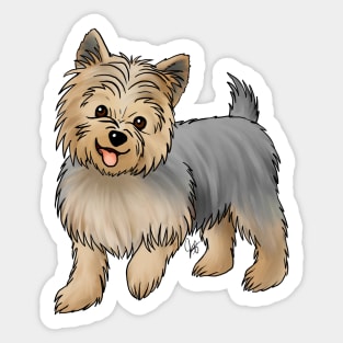 Dog - Yorkshire Terrier - Puppy Cut Sticker